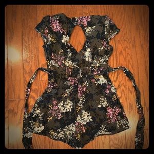 Open back romper